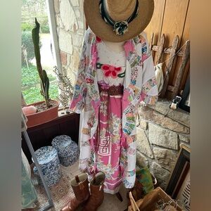 Floral  Wedding Ring Quilt Patchwork Coat